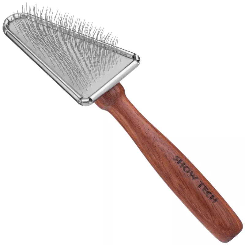 show-tech-slicker-triangular-rosewood-triangular-poodle-brush-made-rosewood Show Tech Slicker Triangular Rosewood – Triangular Poodle Brush Made of Rosewood