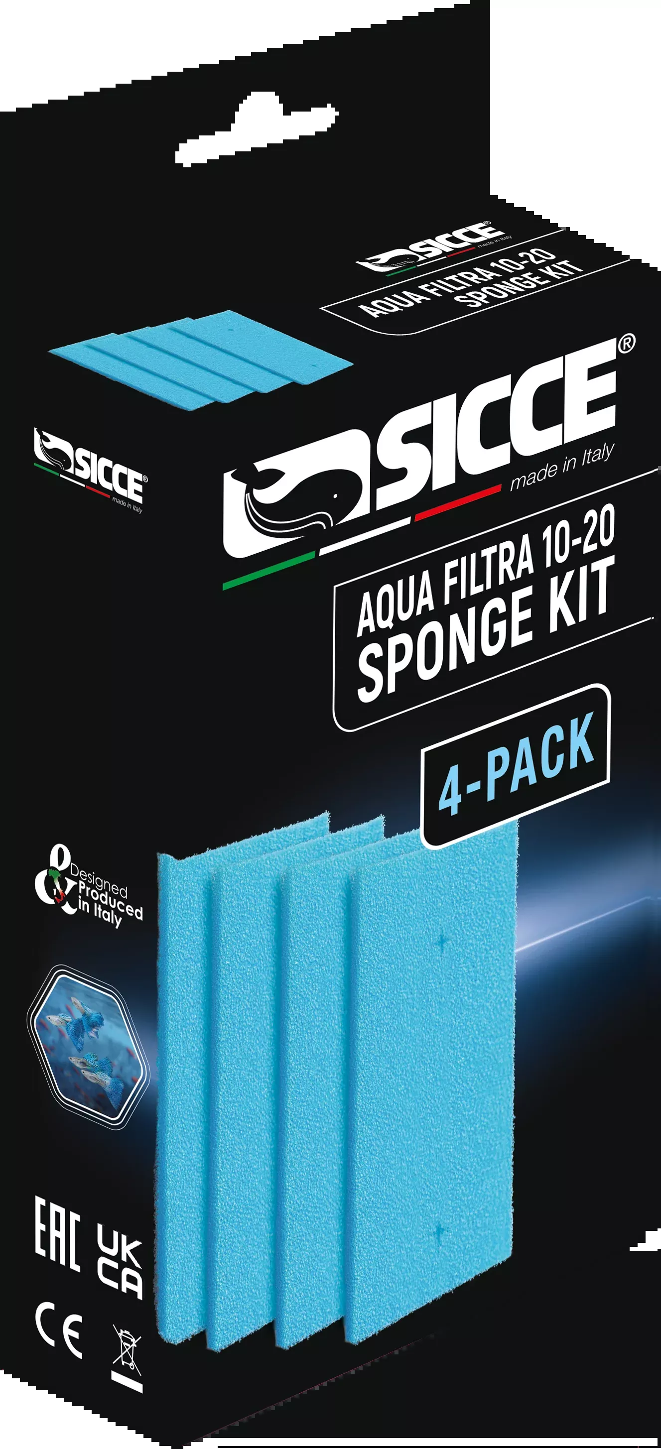 sicce-aqua-filtra-10-20-replacement-sponges-only-4pk Sicce AQUA FILTRA 10-20 Replacement Sponges only (4pk)