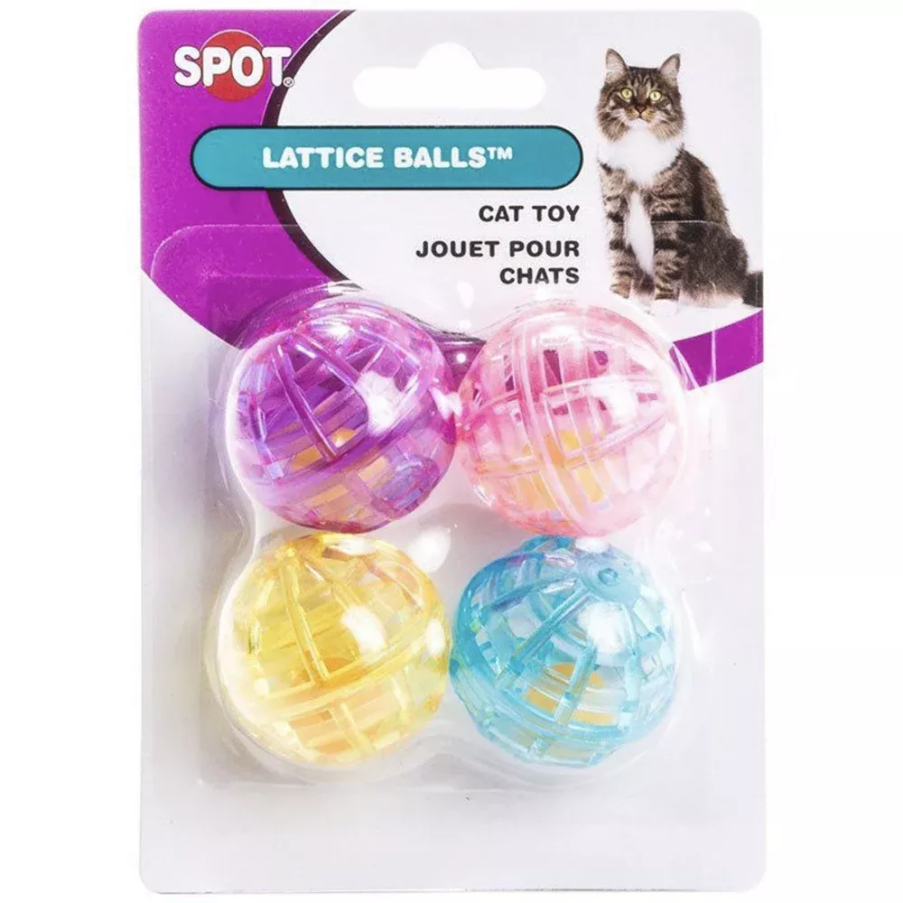 spot-lattice-balls-plastic-bell-cat-toy-4-pack Spot - Lattice Balls Plastic & Bell Cat Toy 4 pack