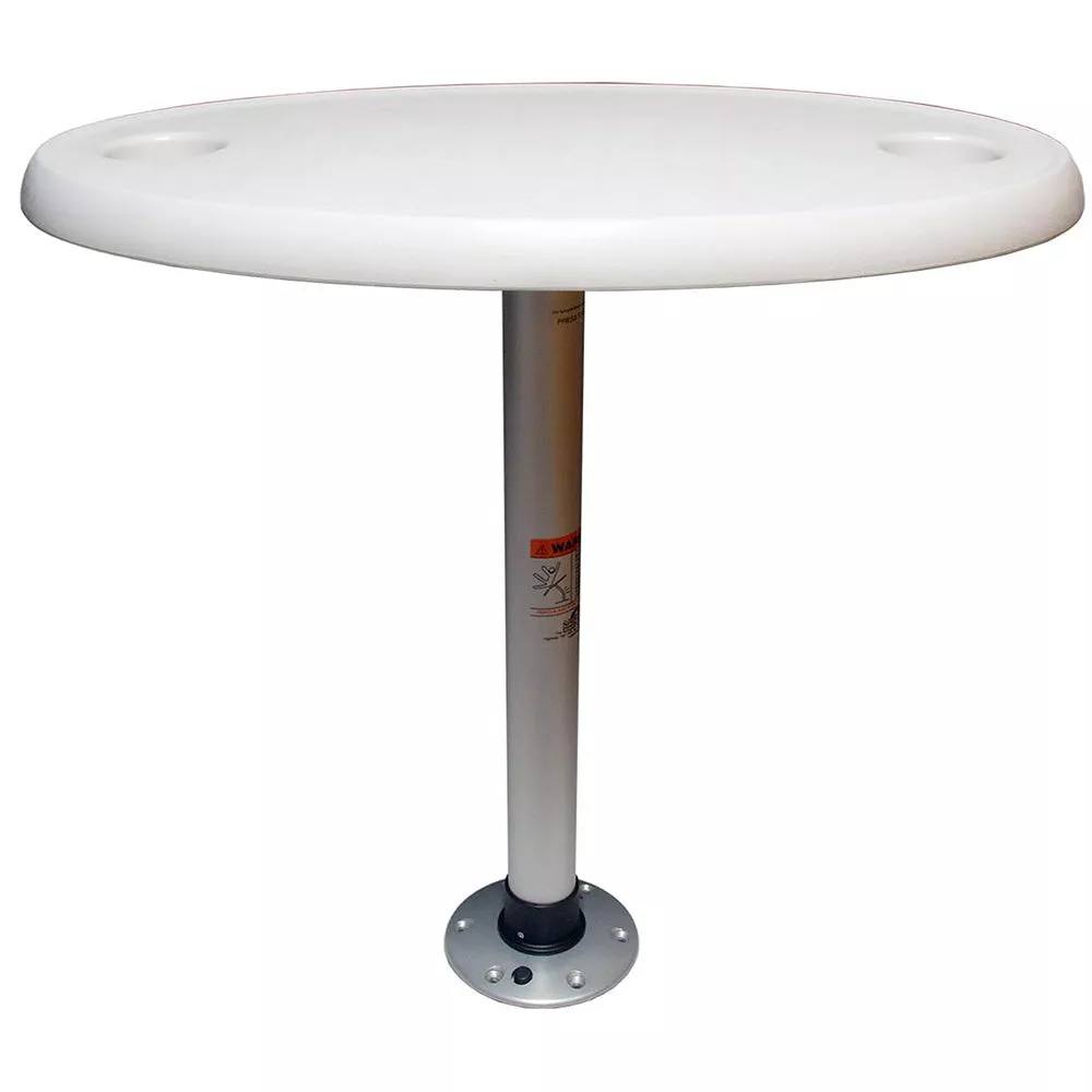 Springfield White Oval Table Package – 18″ x 30″ Threadlock [1690106]