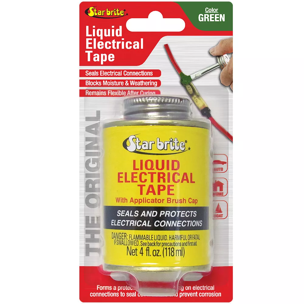 Star brite Liquid Electrical Tape – Green – 4 oz [84106]