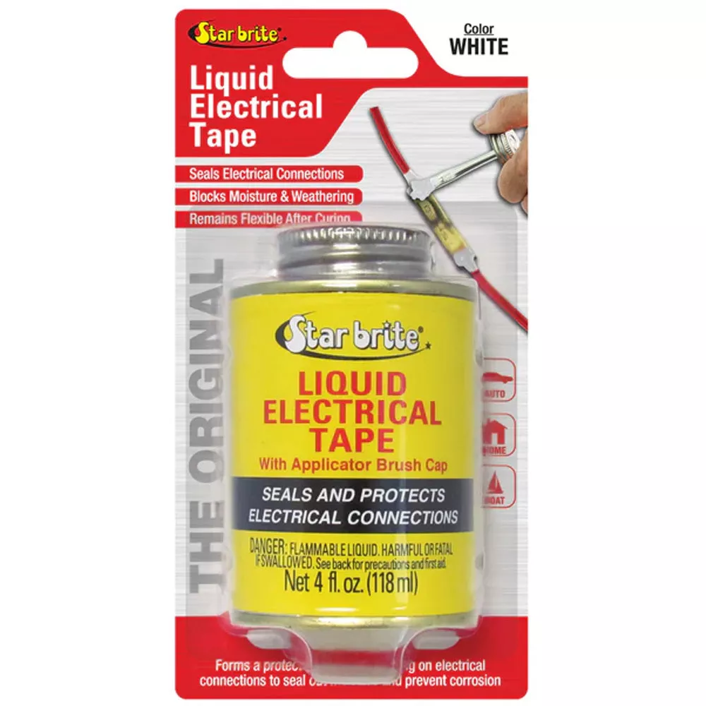 Star brite Liquid Electrical Tape – White – 4 oz [84107]