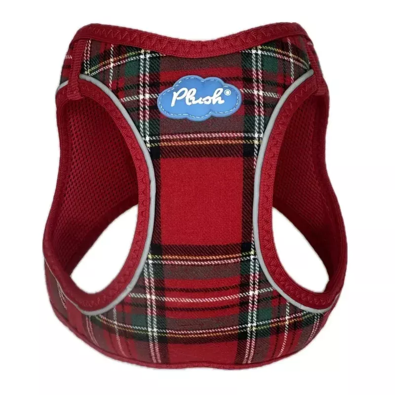 Step-In Dog Harness – Plaid Red Plaid
