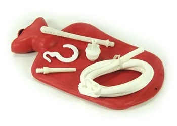Traditional Water Bottle Rubber Enema Bag Kit