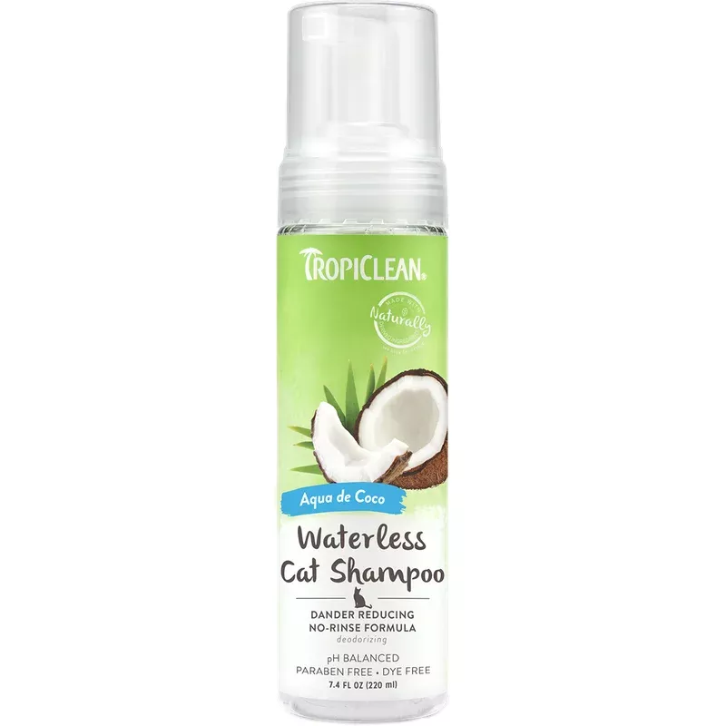 tropiclean-dander-reducing-waterless-shampoo-cats TropiClean Dander Reducing Waterless Shampoo For Cats