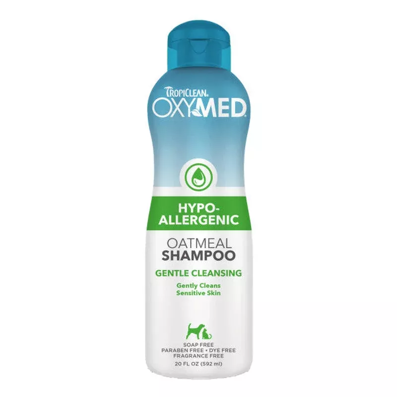 tropiclean-oxymed-hypoallergenic-shampoo-pets TropiClean OxyMed Hypoallergenic Shampoo for Pets