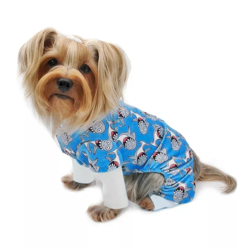 ultra-soft-minky-silly-shark-pajamas Ultra Soft Minky Silly Shark Pajamas