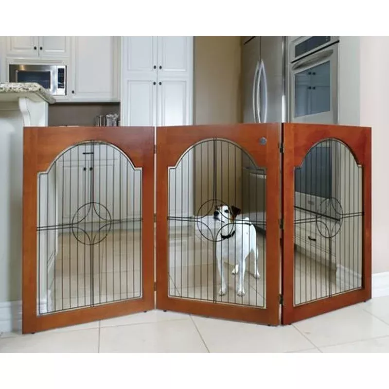universal-free-standing-wire-pet-gate Universal Free Standing Wire Pet Gate