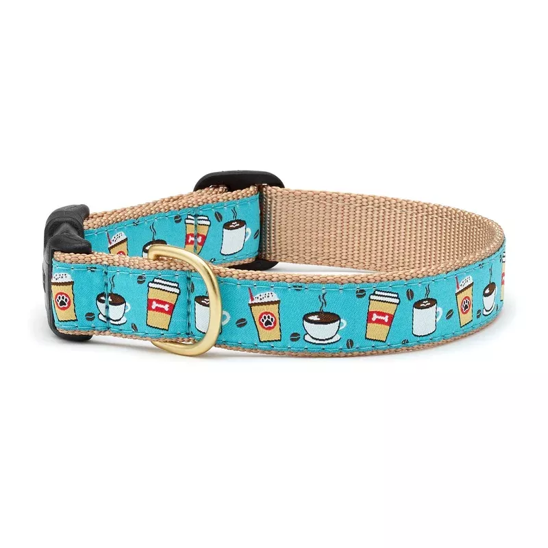 up-country-coffee-nut-cast-brass-dog-collar Up Country Coffee Nut Cast Brass Dog Collar
