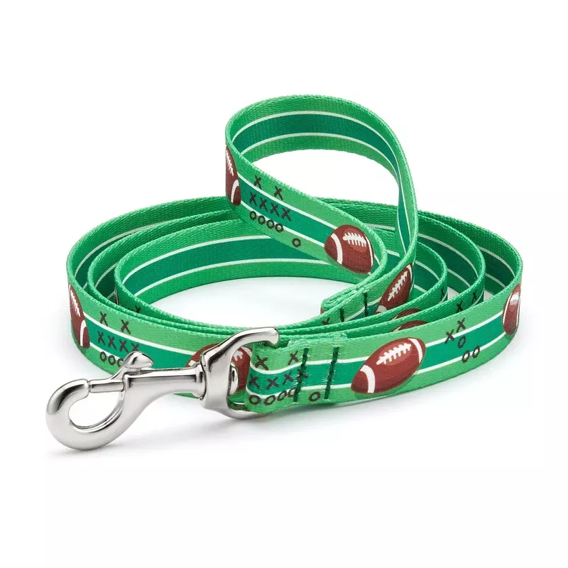 up-country-first-down-printed-cast-brass-dog-leash Up Country First Down Printed Cast Brass Dog Leash