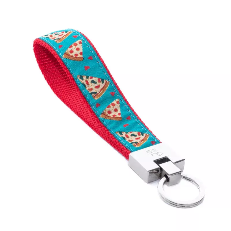 up-country-pizza-lover-cast-brass-key-ring Up Country Pizza Lover Cast Brass Key Ring