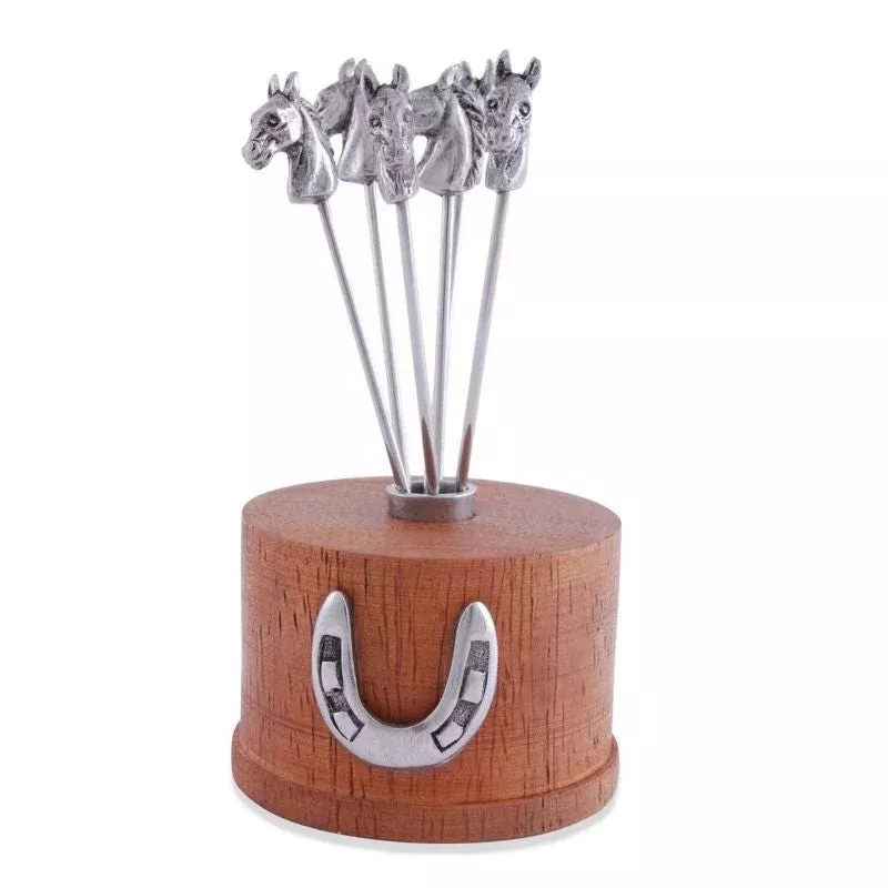 vagabond-house-equestrian-cheese-pick-set Vagabond House Equestrian Cheese Pick Set