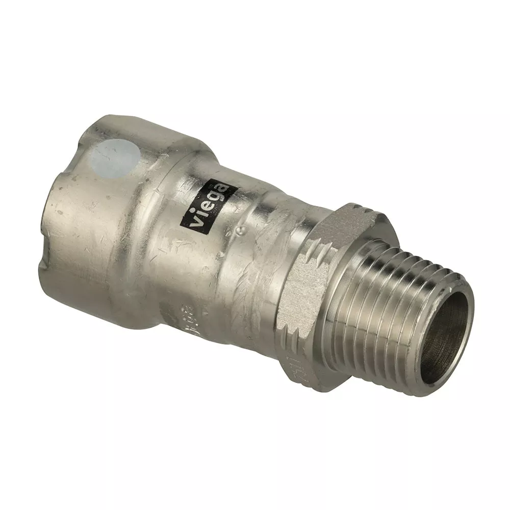 Viega MegaPress 316 FKM MPT Adapter – 2″ x 2″ (MPT) [91235]