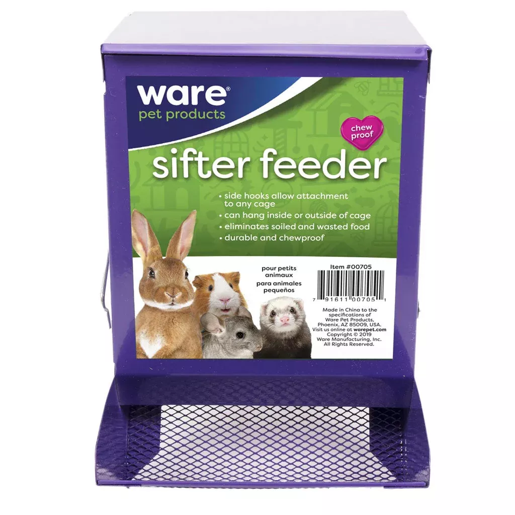 ware-sifter-small-animal-feeder-color-varies-5 Ware Sifter Small Animal Feeder, Color Varies, 5"