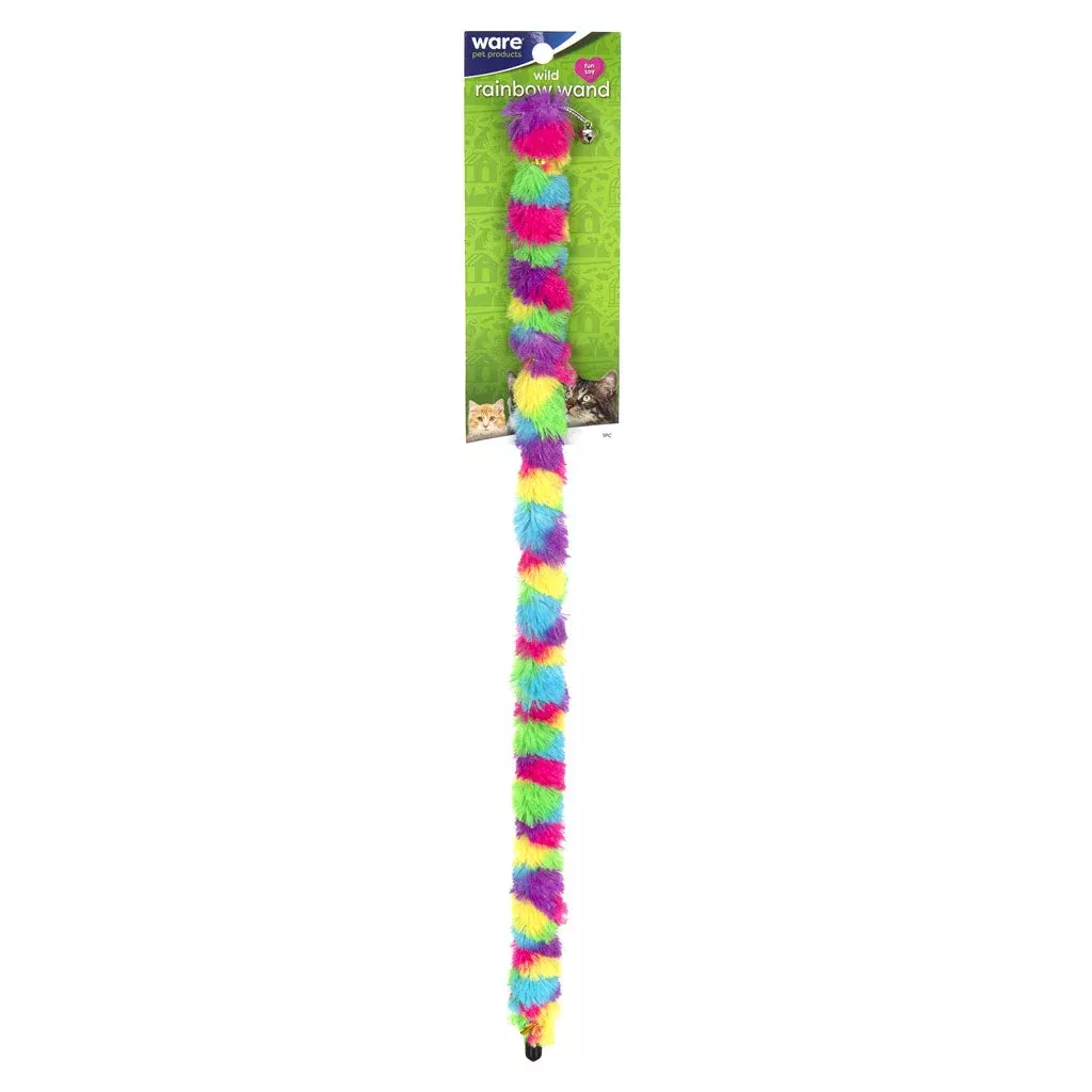 ware-wild-rainbow-wand-teaser-cat-toy Ware Wild Rainbow Wand Teaser Cat Toy