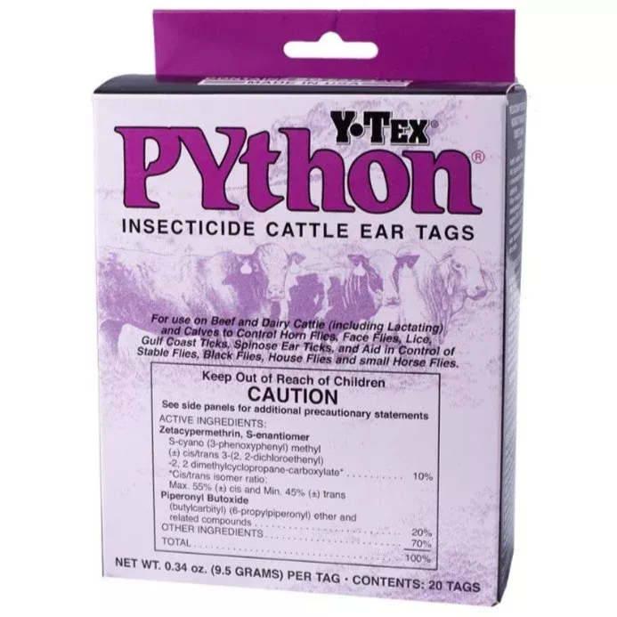 y-tex-python-insecticide-cattle-ear-tag Y-Tex Python Insecticide Cattle Ear Tag