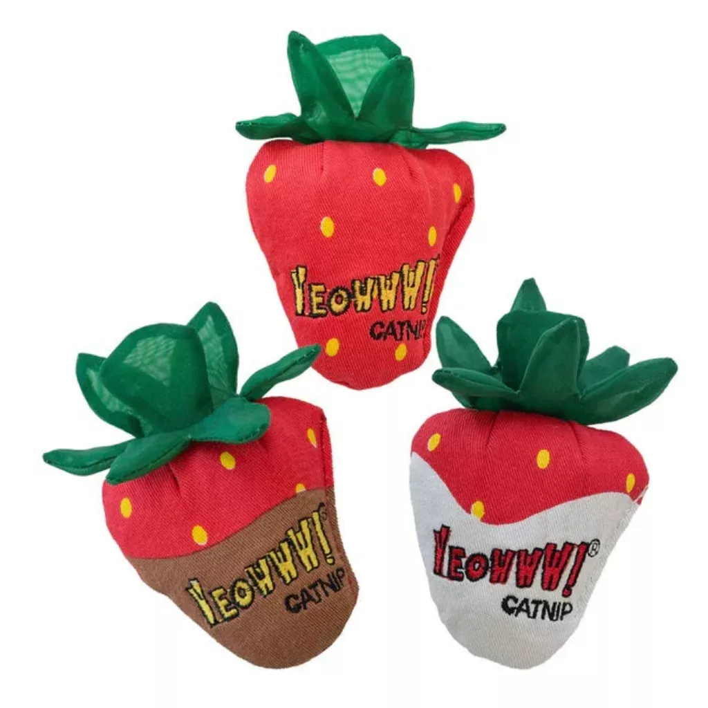 yeowww-strawberries-catnip-cat-toy Yeowww! Strawberries Catnip Cat Toy