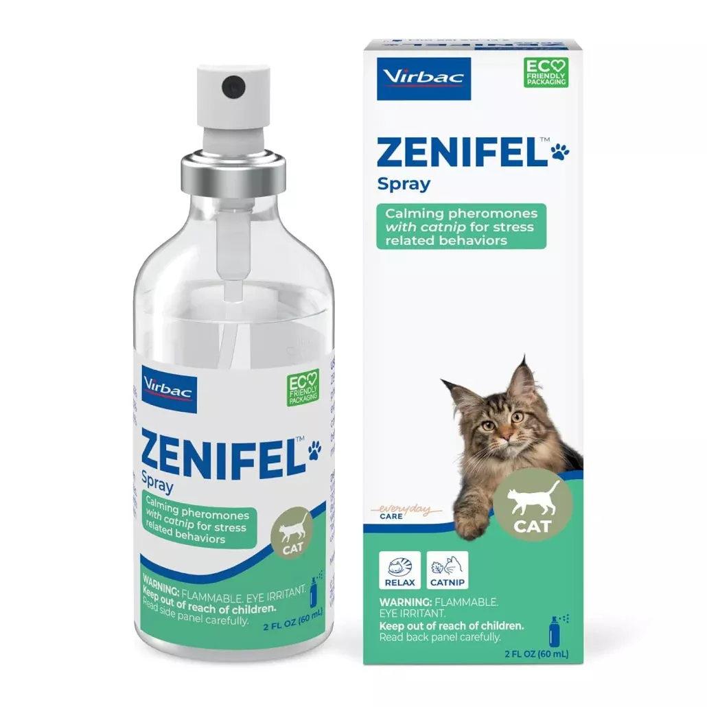 ZENIFEL Calming Pheromone Spray for Cats (2 oz)