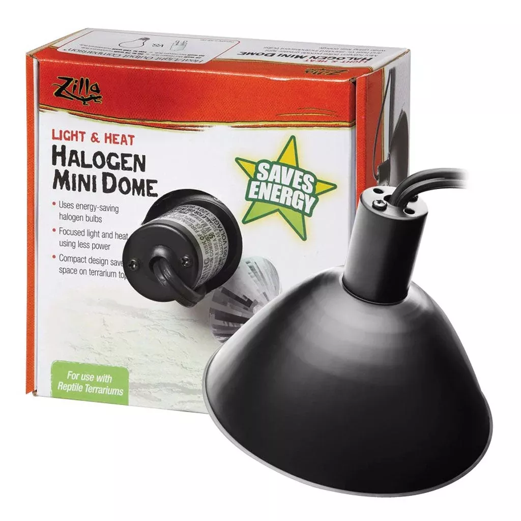 zilla-light-heat-halogen-mini-dome-reptile-terrariums Zilla Light & Heat Halogen Mini Dome For Reptile Terrariums