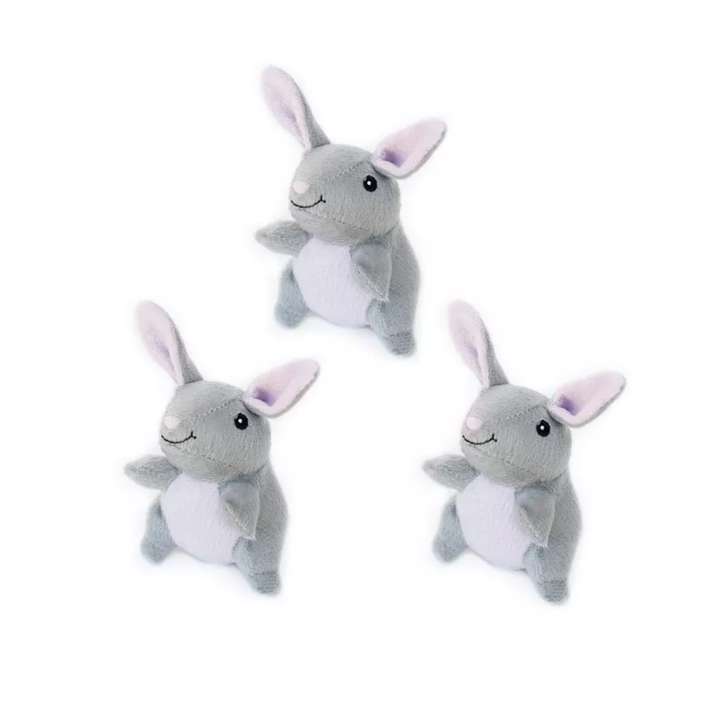 zippypaws-miniz-3-pack-bunnies-dog-toy ZippyPaws Miniz 3 Pack Bunnies Dog Toy