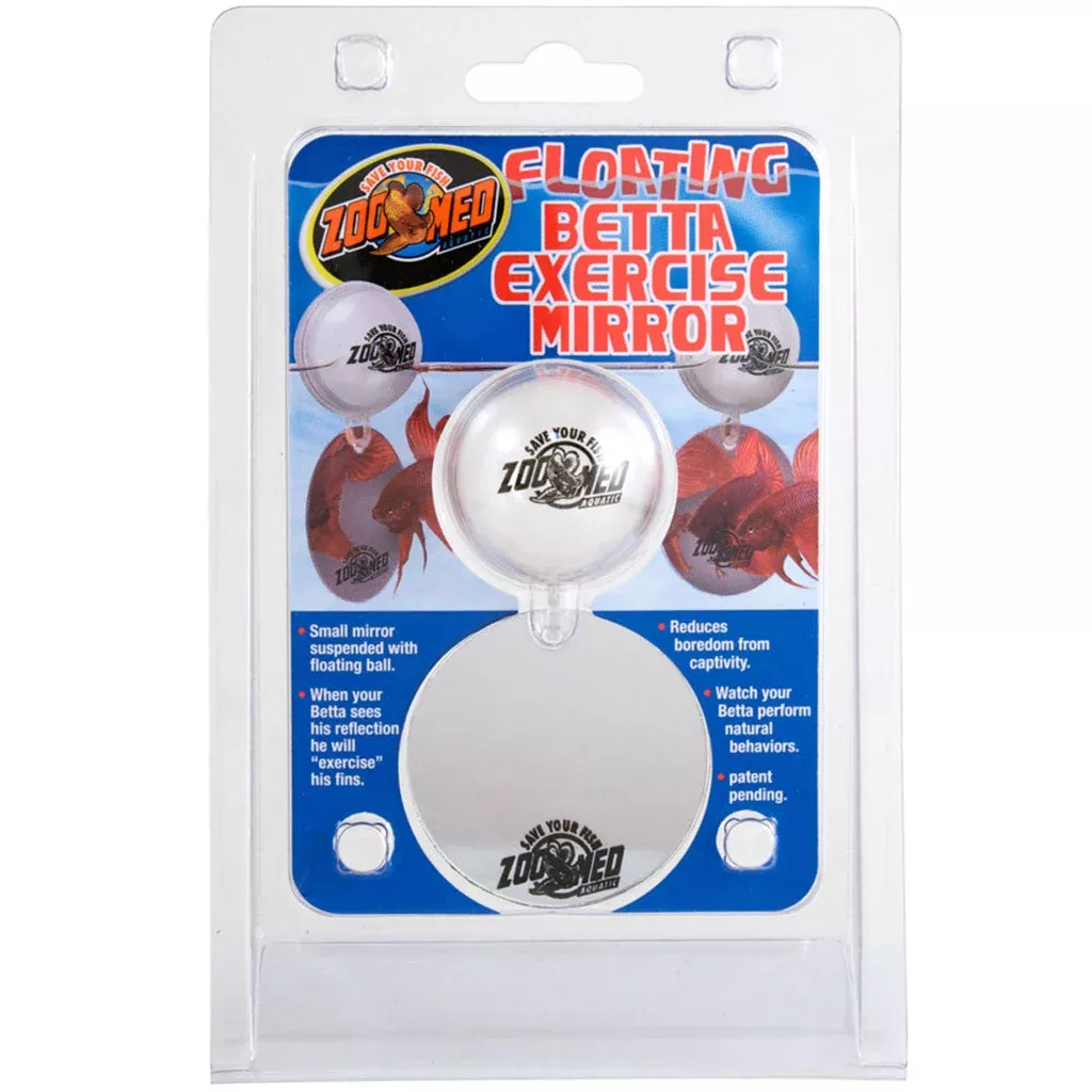 zoo-med-floating-betta-exercise-mirror-aquarium-ornament-white Zoo Med Floating Betta Exercise Mirror Aquarium Ornament, White