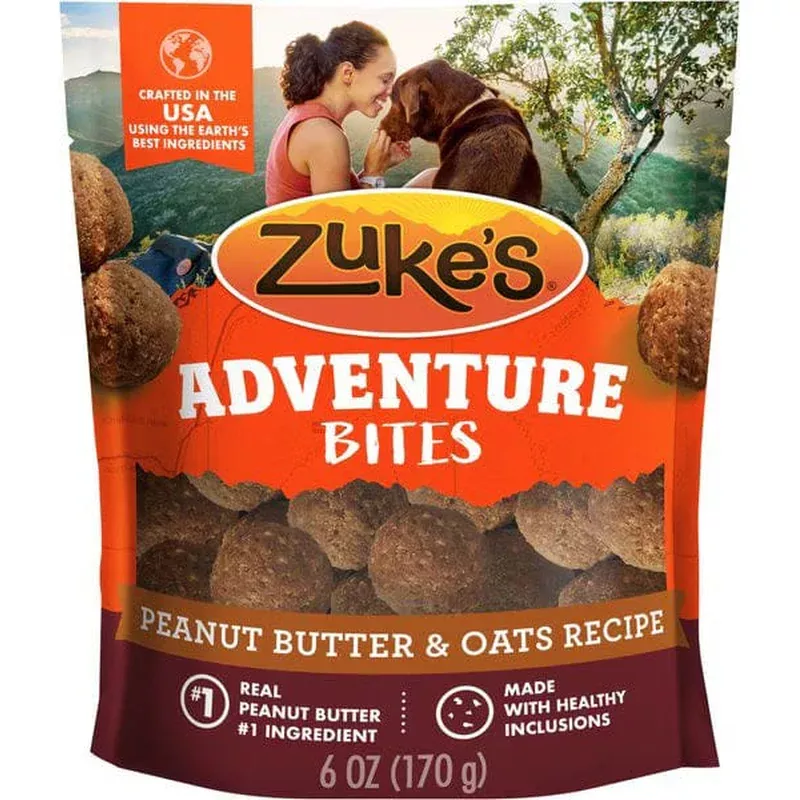 zuke-s-adventure-bites-peanut-butter-oats-recipe-soft-chewy-dog-treats Zuke’s Adventure Bites Peanut Butter & Oats Recipe Soft & Chewy Dog Treats
