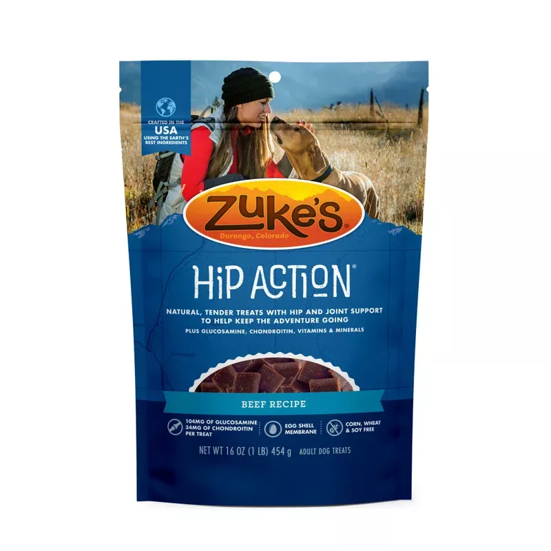 zukes-hip-action-beef-dog-treats-with-glucosamine-chondroitin Zukes Hip Action Beef Dog Treats with Glucosamine and Chondroitin