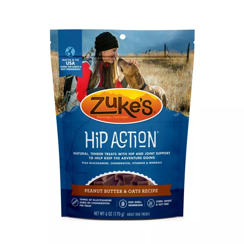zukes-hip-action-peanut-butter-oats-dog-treats-with-glucosamine-chondroitin Zukes Hip Action Peanut Butter and Oats Dog Treats with Glucosamine and Chondroitin