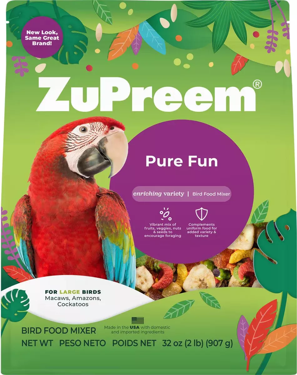 zupreem-pure-fun-bird-food-large-birds-2-lb ZuPreem Pure Fun Bird Food for Large Birds, 2-lb