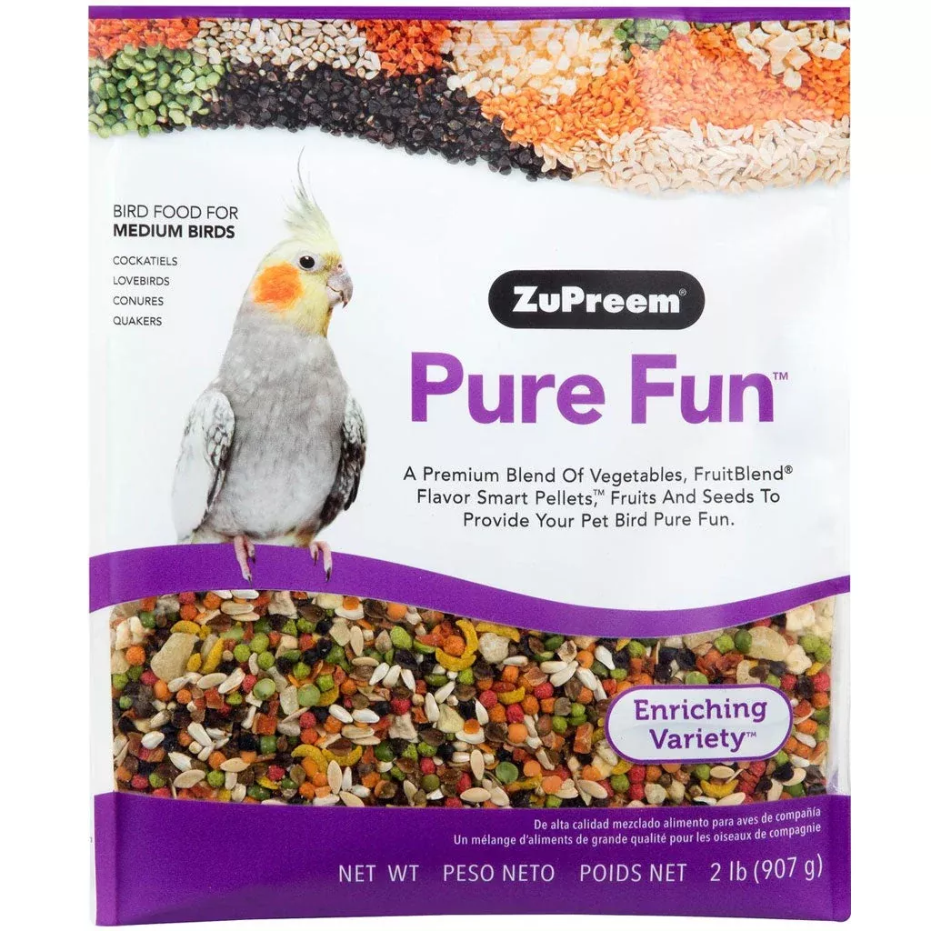 zupreem-pure-fun-bird-food-medium-birds-2-lb ZuPreem Pure Fun Bird Food Medium Birds, 2-lb