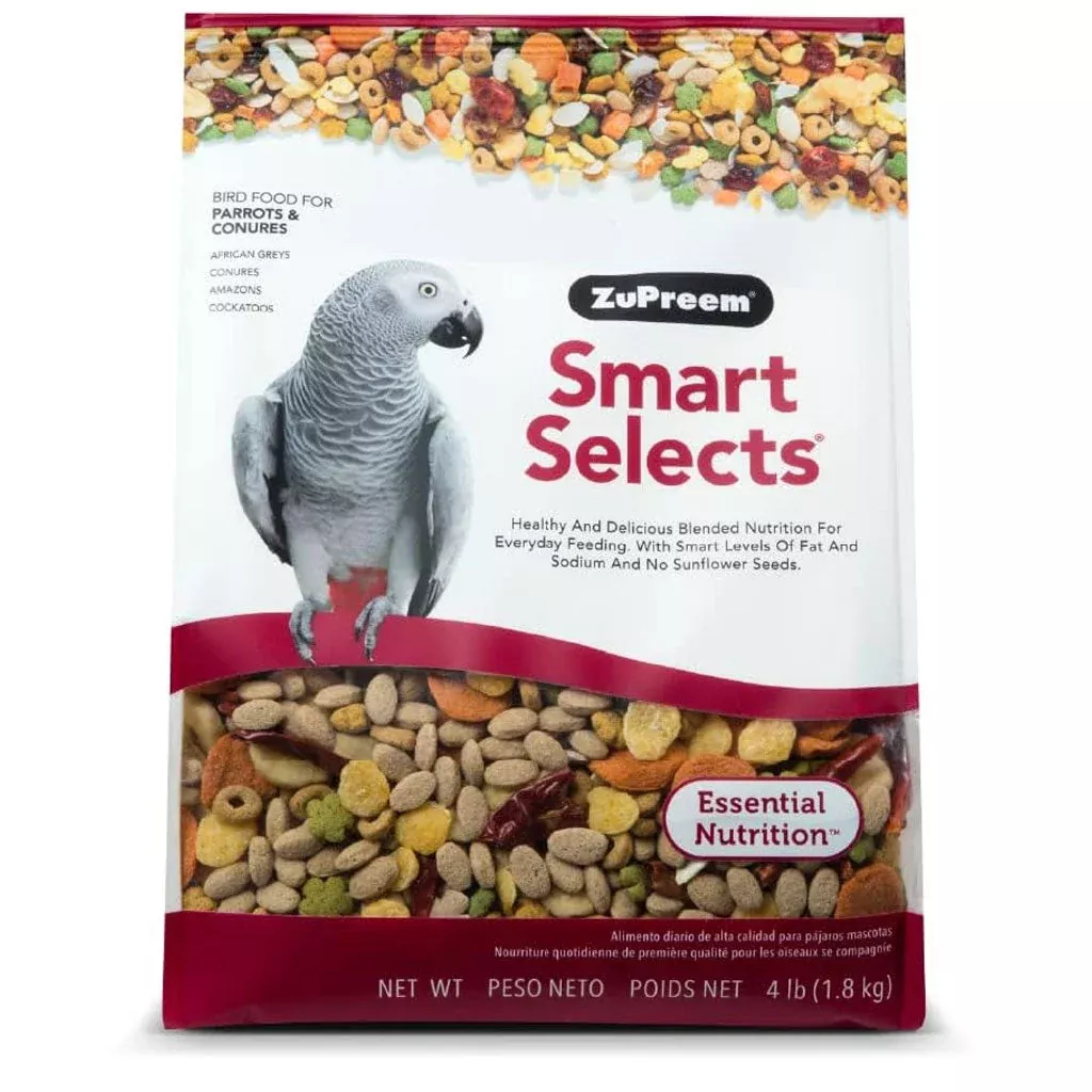 zupreem-smart-selects-parrot-conure-food-4-lb ZuPreem Smart Selects Parrot & Conure Food, 4-lb